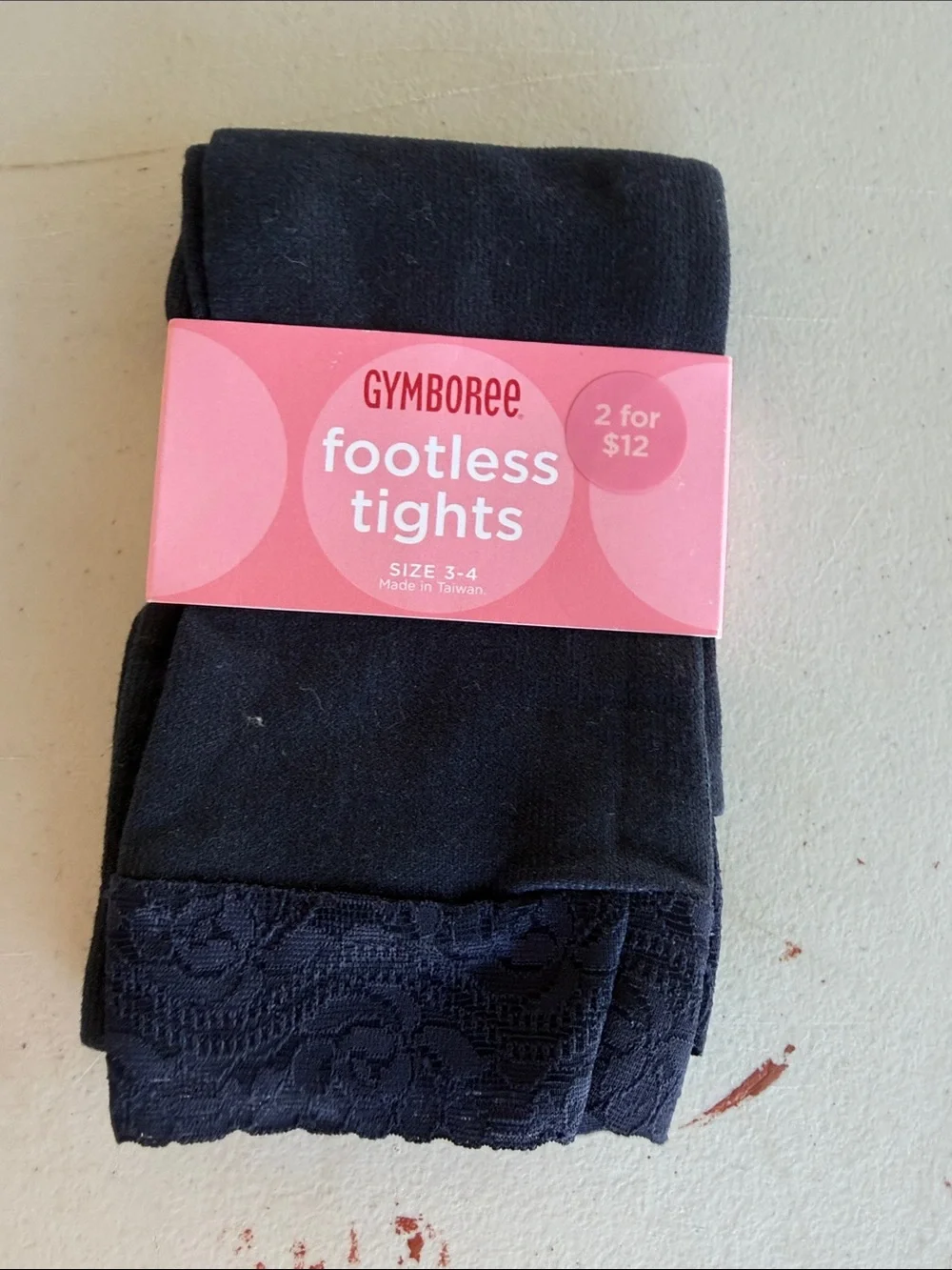 NWT Gymboree Girls' Navy Footless Tights